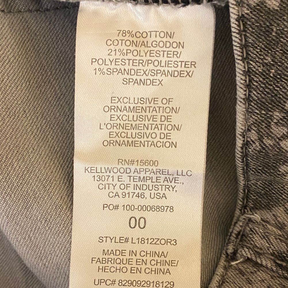 Wit & Wisdom Gray Snake Print Women Jeans Size 00 - Picture 7 of 7